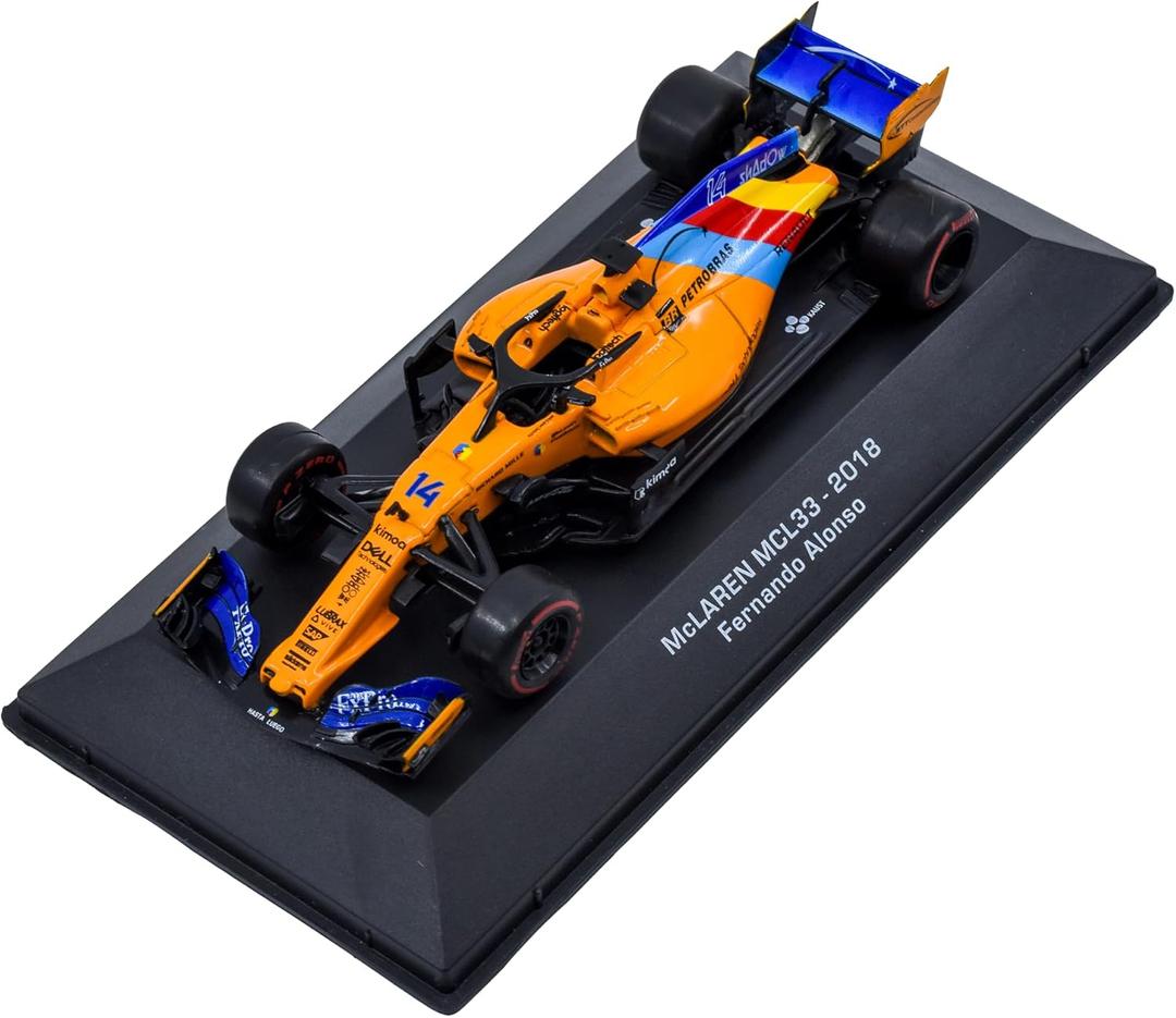1:43 F1 Team MCL33-2018 Collection Formula 1 Race # Model Inspired by Fernando Alonso Diecast Collectible Model