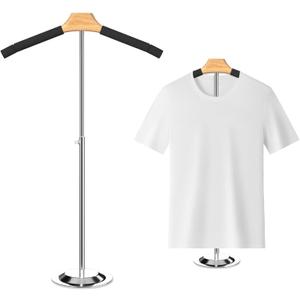 T Shirt Display Stand for Vendors 18.1-31" Adjustable Height Clothing Display Stand Tshirt Display Shoulder Stand Shirt Rack Dress Form Stand Mannequin Torso Stand for Shops