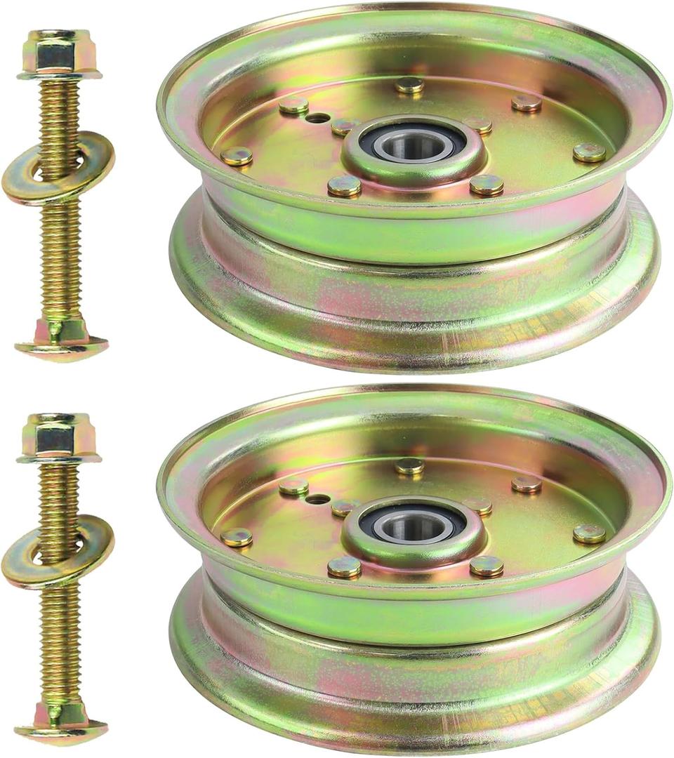 2 Pack 589766102 Replaces Husqvarna 539132728 Deck Idler Pulley for Husqvarna Z246 Idler Pulley, RZ4623, RZ46i, Z248F, MZ61, MZ6128 - with 42" 46" 48" 54" 61" Decks