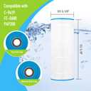 Pool Filter Cartridge Replacement for Unicel C-9419, Pleatco PAP200, Filbur FC-0688 SP200, Predator 200 Pentair Clean & Clear 200, CC200, R173217, 1 Pack