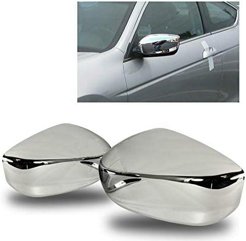 Sizver Chrome Top Half Door Mirror Cover Overlay Designed for 2008-2012 Accord