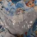 AQHOFSV Baby Girls Flutter Sleeve Princess Cartoon Printed Dress Toddlers Spring Summer Mermaid Printed Dress 1-8Y, 3X-Large, Blue1