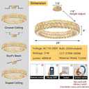 Modern Ring Chandelier, Crystal Chandeliers for Dining Room Round Ceiling Light Fixture for Living Room Bedroom Lighting LED Dimmable with Remote Ring Lights, 24inch Gold Light