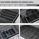 Genesis E-330 Grill Replacement Parts 4 Burners for Weber Genesis E-310 S-330 EP-330 300 Series Grill Parts 7524 Grates 7621 7620 Flavorizer Bars 65505 Heat Deflector 62752 Genesis 330 Sear Burner