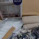 MIULEE Pinch Pleated Thick Linen Curtains 90 Inch 4 Panels Set Back Tab Memory Trained Pinch Pleat Semi Sheer Light Filtering Privacy Curtain Let Light in Window Drapes for Living Room Bedroom Taupe