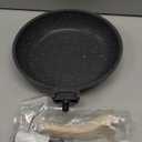 CAROTE Nonstick Frying Pan Skillet,Non Stick Granite Fry Pan Egg Pan Omelet Pans, Stone Cookware Chef's Pan, PFOA Free,Induction Compatible(Classic Granite, 8-Inch) (Black)