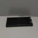 Water Cooling Computer Radiator, 12 Pipe Aluminum Heat Exchanger Liquid Cooling Radiator G1/4 Thread Heat Row Sink 240mm for CPU PC Laser Water Cool System DC12V Black