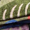 Green Area Rugs 9x12 Washable Non-Slip Floral Low Pile Large Rug for Living Room, Bedroom, Farmhouse, Dining Room