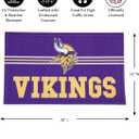 Team Sports America NFL Entrance Doormat | 28 x 16 Inches | Embossed Cross Hatch | Non - Slip Backing | Indoor and Outdoor Home Dcor (Minnesota Vikings)