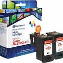 Remanufactured Inkjet Cartridges Replaces Canon PG-210/CL-211,One Black & One Color Cartridge