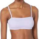 Amazon Essentials Womens Bandeau Swim Top (X-Large, Lavender)