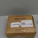 Smart Gate Lock, Electronic Gate Locks for Outdoor Fence, Keyless Smart Rim Lock, Electric Sided Keypad Locks with App Control, IC Card, Keys, Anti-Peep Touchscreen, Perfect for Fence and Outdoor