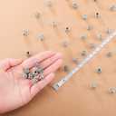 Hicarer 40 Pieces Silver Tone Spacer Loose Beads Hollow Filigree Tibetan Alloy Beads Spacer 10 mm Tiny Metal for Life Design DIY Jewelry Craft Making Necklace Bracelet Supplies