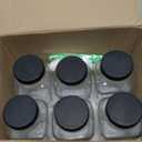 BIGIVACA 12 oz Glass Juice Bottles with Lids,6 PACK Bottles for Juicing,Square Drinking Jars Glass for Coffee,Cola,Milk,Tea in Travel,Work,School