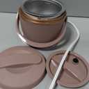 Crock-Pot 20-Ounce Electric Lunch Box, Portable Food Warmer, Blush Pink | Perfect for Travel, Car, On-the-Go | Spill-Free, Dishwasher-Safe