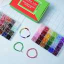 Bamboo Shape Glass Beads, 6 * 12mm 48 Assorted Colours Crystal Beads for Jewelry Making, Art and Craft, Friendship Bracelets,Necklace