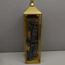 22'' 19'' Large Lanterns Decorative Outdoor Indoor, Set of 2 Gold Metal Candle Lantern Modern Farmhouse Floor Lanterns Decorative for Mantle, Patio, Porch, Garden, Home Decor