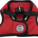 Huxley & Kent Hudson Harness | Red (XXL, 50-80lbs) | Easy Control Step-in Mesh Vest Harness for Dogs with Reflective Strips for Safety | H&K Walking, Training Harness for Dogs (Extra-Extra Large)