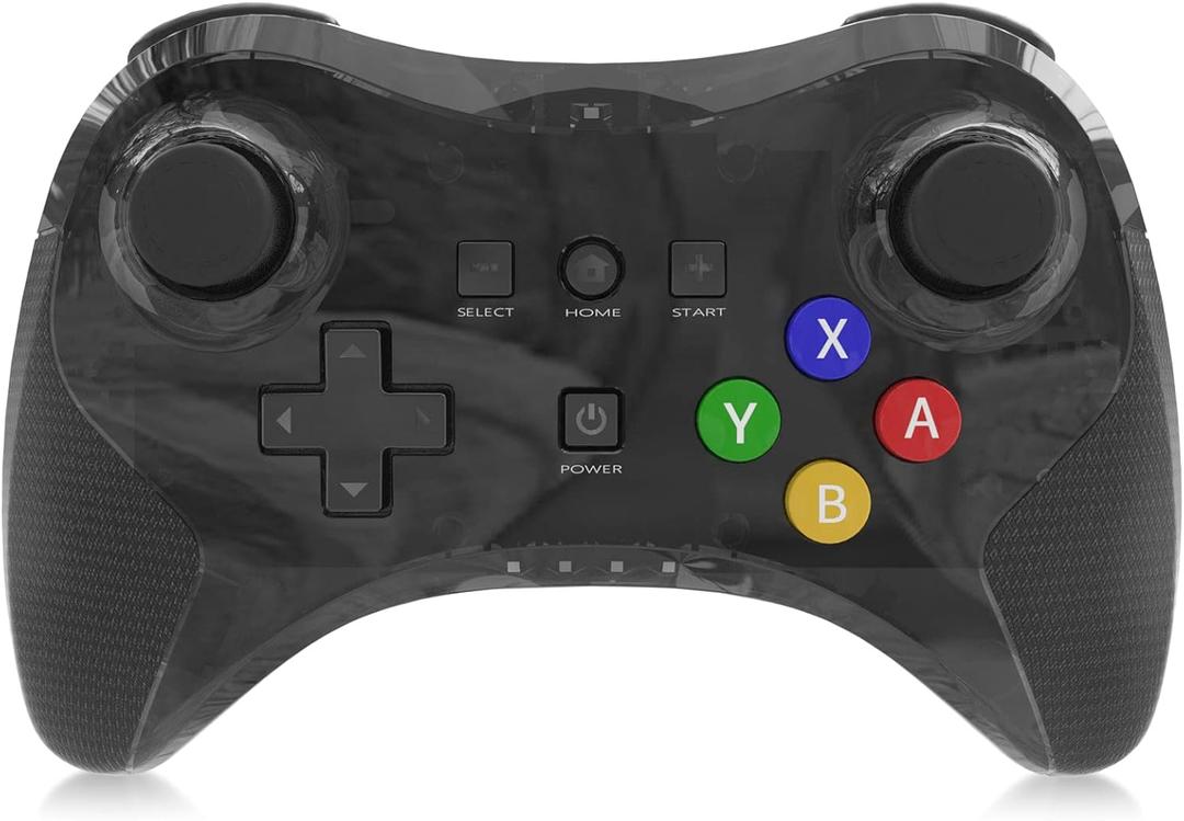 Pro Controller for Wii U, Bigaint Wireless Game Controller Bluetooth Gamepad Connected to Wii U Console Motor Vibration Function Dual Analog Joystick (Black)
