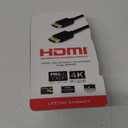 GE HDMI Cable, High Speed, Ethernet, 4 Foot HDMI, 4K Ultra HD, Full HD 1080P, 10.2Gbps Data Transfer, Works with HDTV, Cable, Game Consoles, Blu Ray, and More, Gold Plated Connectors, Black, 33573
