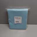 Simplebrand Ava Aqua Blackout Curtains for Bedroom 84 Inch Length 2 Panels Set, Solid Thermal Insulated Privacy Living Room Window Treatment Curtains Blackout Drapes, W50 x L84 Inch, Aqua