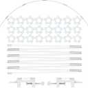 LANGXUN 12ft White Table Balloon Arch Kit, Balloon Arch Stand Frame for Birthday Party Wedding and Graduation Decorations, Christmas Decort Baby Shower Bachelor Party Supplies