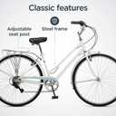 Schwinn Wayfarer Hybrid Bike, 700c Mens and Womens Bike, 7-Speed Hybrid Bicycle, Retro Steel Frame, Front and Rear Linear Pull Brakes, Fenders, Cargo Space, Adult Bicycle