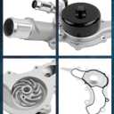 AW6169 Water Pump Kit with Gasket Fit for 2011-2019 Chr~ysler 300 Town & Country VW Routan Avenger Challenger Charger Durango Grand Caravan Journey Grand Cherokee ProMaster 1500 3.6L V6