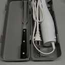 Hamilton Beach Electric Knife Set for Carving Meats, Poultry, Bread, Crafting Foam & More, Reciprocating Serrated Stainless Steel Blades, Ergonomic Design Storage Case + Fork Included, 5 Foot Cord