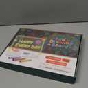 2 Pack Rechargeable LED Note Board with 7 Colors, 16-Inch Light Up Acrylic Dry Erase Board, Lumi Board Led Drawing Board for Kids Sketching Gift Toy for Kids/Girls/Teens - White