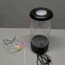 Jellyfish Lamp, 18LED 7-Color Changing Light with 5 Levels Brightness Jellyfish Aquarium fish lamp Home decor, children's birthday gift, men's and women's holiday gift, relaxing mood atmosphere (Black)