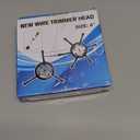 2 Pack 6 inch Steel Wire Rotary Brush Cutter Trimmer Head Sets Weeds Blade Cutter with Universal Adapter Kit Compatible with String Trimmers, Moss Grass Rust Removal, Gardening Lawnmower