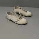 Girls Dress Shoes Low Block Heel Flower Girl Wedding Party Princess Formal Shoes for Big Girls, Size 38
