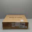 Urban Deco Fluted Nightstand with Charging Station, Mid Century Modern Nightstand, Wooden Side Table with 2 Fluted Drawers, End Table with Solid Wood Legs for Bedroom, 15.4 x 15.4 x 22.8 in (Natural)