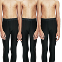 DEVOPS Boys 2~3 Pack UPF 50+ Compression Tights Sport Leggings & Shirt
Color: #1(3pack) Black / Black / Black, Size: XS