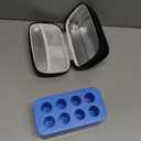 YOUSHARES Insulin Vial Cooler Travel Case - 8 Slots Freezable Ice Brick Organizer for Peptide Vials, GLP-1 Fridge Holder Diabetic Small Bottle Refrigerator for 10ml U-100 Vials