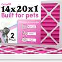 Colorfil 14x20x1 Air Filter (2-Pack) | Made in the USA | Color Changing | Remove Cat and Dog Odor | MERV 8 for Pet Hair Dander and Dust | 13.5"x19.5"x0.75" Exact Size