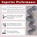 1-1/2 Inch Flexible Sink Drain Pipe, Scalable 13-33.5 Inch P Trap Pipe, Kitchen Sink Drain KitBathroom Sink Drain, Contains 1-1/4 Inch Adapter (Gray)