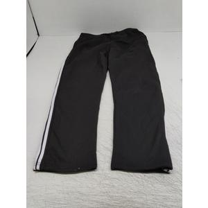 Real Essentials Men's Mesh Athletic Gym Workout Lounge Open Bottom Sweatpants with Pockets, Black, 2XL