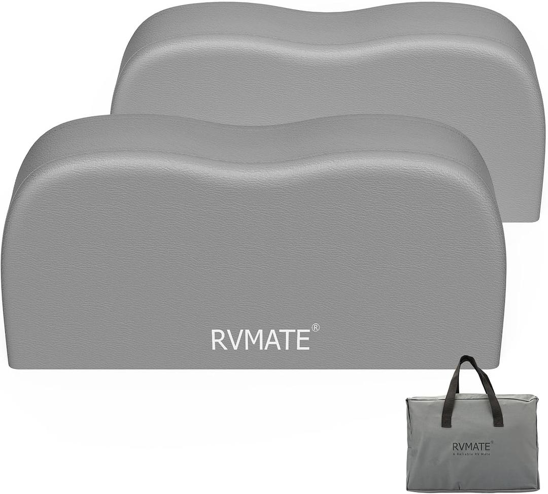 RVMATE RV Tire Covers, Dual Axle Wheel Cover (2 Pack) Fits 27"-30" Diameter Tires, Waterproof Anti-UV Grey Dual Tire Covers RV Accessories for Truck/Trailer