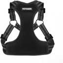 Voyager Adjustable Dog Vest Harness Breathable No Pull Harness for Small, Medium, Large Dogs, Heavy Duty Harness for Walking, Jogging, Easy Step-in, Reflective Stripes - (Black), L
