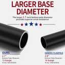25FT Heavy Duty Flag Pole Tapered Design,2.7" Bottom Tube,100MPH Wind-Tested,Aluminum Residential Flagpole Kit with USA Flag & Complete Hardware | Great for Patriotic Displays & Gift Giving