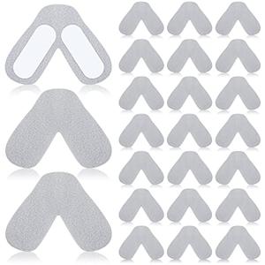 Jutom 24 Pack Nose Pads for Mask Avoiding Air Leaks Nasal Pads for Supplies Comfortable Nasal Guard Sleep Mask Liners Soft Cushions Accessories (Grey)