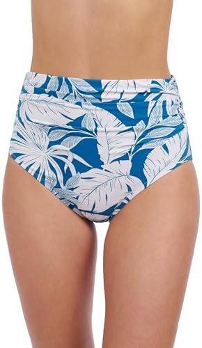 Profile by Gottex Malaya Women’s Tropical Print Shirred High Waist Bikini Bathing Bottom with Front and Back Tummy Control 10