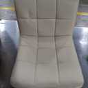 Yaheetech Bar Stools Set of 2, Adjustable PU Leather Swivel Barstools, Modern Counter Height Stools with Back and Footrest for Bar, Kitchen, Dining Room, Beige