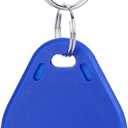 125KHz Proximity ID Card Key Fob transponder 100 Pack, Blue Keychains 125khz RFID em id karte Etikett Token schlsselanhnger nur for Door Entry Access Control Cmaras de Vigilancia