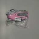 Cordless Electric Scissors, 4V Rechargeable Box Cutter & Cardboard Cutter with Titanium Blade, LED Light, Safety Lock - Rotary Cutter for Fabric, Leather, Carpet, Plastic, Crafting, Sewing (Pink)