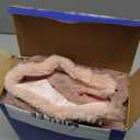 MIULEE Faux Fur Plush Decorative Throw Pillow Covers 18x18 Set of 4, Valentine's Day Cute Modern Soft Romantic Fuzzy Striped Cushion Covers Girl for Sofa Couch Bed Living Room Cozy Home Decor,Pink