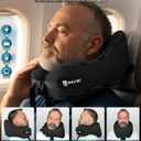 SNUGL Travel Pillow Neck Pillow Airplane, Travel Pillows for Airplanes, Neck Pillows Memory Foam Road Trip Essentials for Adults Traveling Essentials - Gifts for Travelers Men & Women
