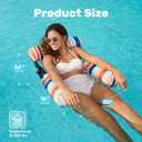 SLOOSH Pool Floats Chairs Adult, 3 Packs Inflatable Lounge Chairs,Blow up Pool Noodles Floats for Adults,Water Floating for Beach Party Summer Water Fun